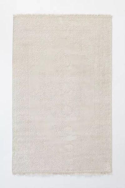 Anthropologie Handwoven Charlotte Rug In Neutral