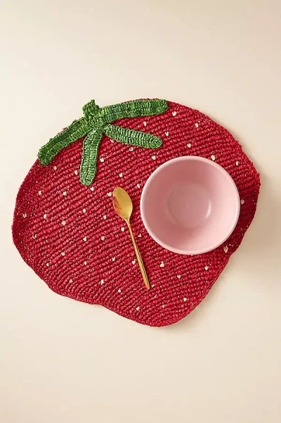 Anthropologie Handwoven Fruit Placemat