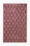 Anthropologie Handwoven Wool-viscose Blend Rug In Pink