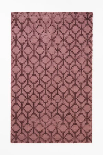 Anthropologie Handwoven Wool-viscose Blend Rug