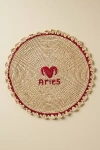 Anthropologie Handwoven Zodiac Placemat In Neutral