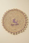 Anthropologie Handwoven Zodiac Placemat In Purple