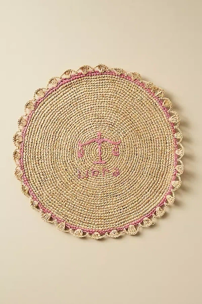 Anthropologie Handwoven Zodiac Placemat In Neutral