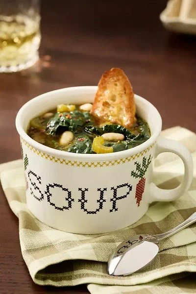 Anthropologie Harmonie Stoneware Soup Mug In Multi