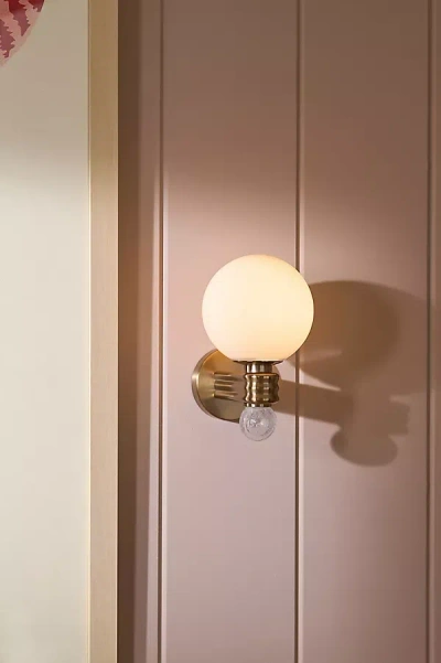 Anthropologie Harper Brass Single Sconce In Gold