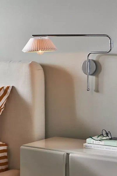 Anthropologie Harriet Paper Pleated Sconce In Neutral