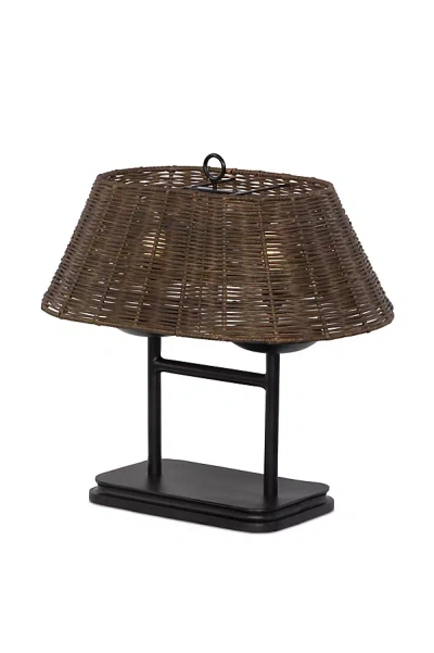 Anthropologie Harwick Rattan Table Lamp
