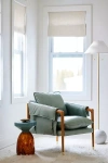Anthropologie Havana Leather Chair In Blue