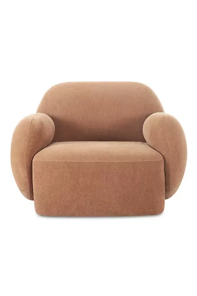 Anthropologie Hazel Lounge Chair In Brown