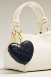Anthropologie Heart Bag Charm In Black