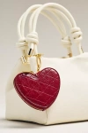 Anthropologie Heart Bag Charm In Red