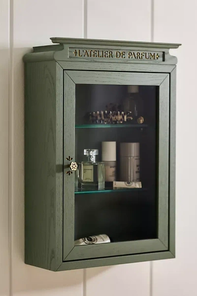 Anthropologie Heather Wood Apothecary Bathroom Cabinet In Gray