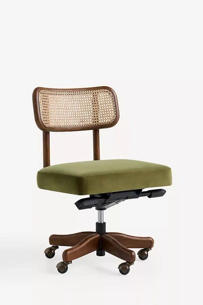 Anthropologie Heatherfield Desk Chair In Green