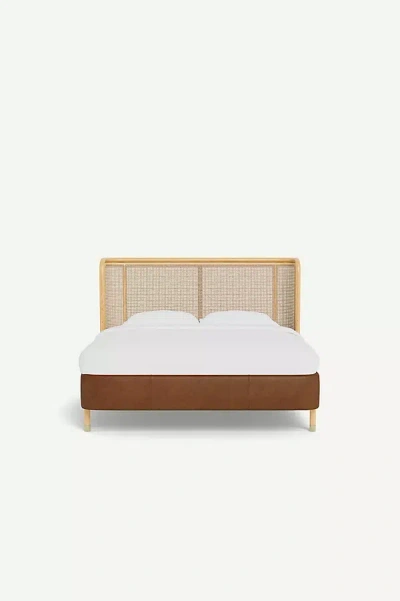 Anthropologie Heatherfield Leather Bed