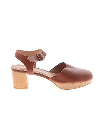 Pre-owned Anthropologie Heels In Brown