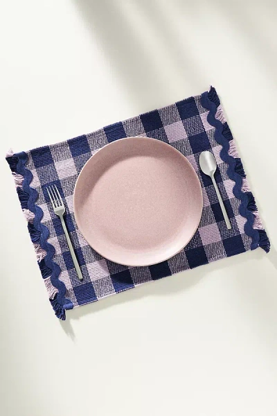 Anthropologie Helana Woven Placemat In Blue