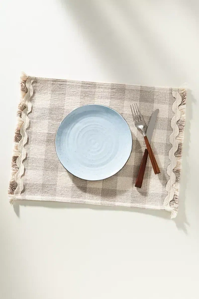 Anthropologie Helana Woven Placemat In Neutral