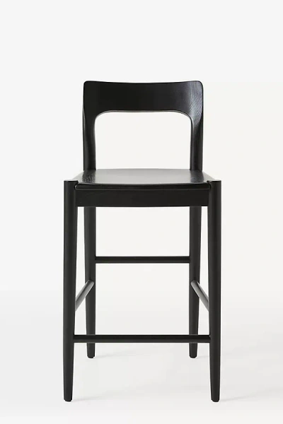 Anthropologie Heritage Ash Wood Counter Stool