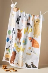 Anthropologie Hip Hip Hooray Dish Towel In Gold