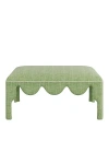Anthropologie Hobe Sound Coffee Table Ottoman In Green