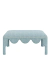 Anthropologie Hobe Sound Coffee Table Ottoman In Blue