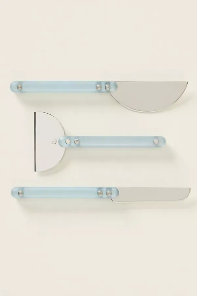 Anthropologie Holcomb Studio Wedge Cheese Knives, Set Of 3 In Multi