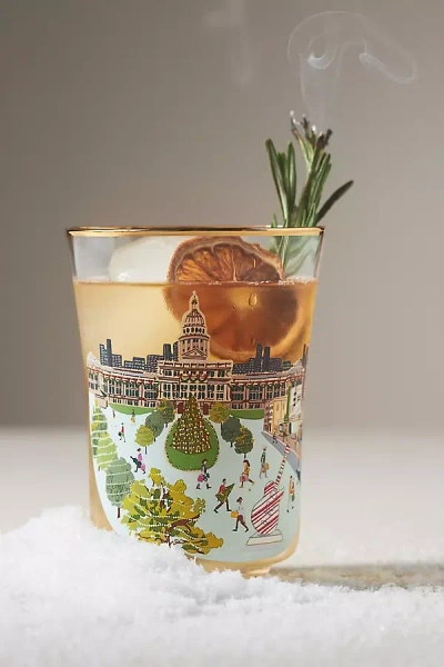 Anthropologie Holiday In The City Juice Glass