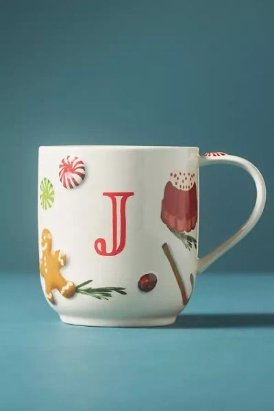 Anthropologie Holifaye Stoneware Monogram Mug