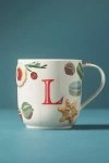 Anthropologie Holifaye Stoneware Monogram Mug In Multi