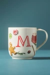 Anthropologie Holifaye Stoneware Monogram Mug In Multi