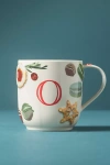 Anthropologie Holifaye Stoneware Monogram Mug In Multi