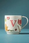 Anthropologie Holifaye Stoneware Monogram Mug In White