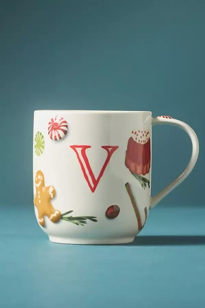 Anthropologie Holifaye Stoneware Monogram Mug