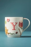 Anthropologie Holifaye Stoneware Monogram Mug