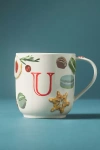 Anthropologie Holifaye Stoneware Monogram Mug In Multi
