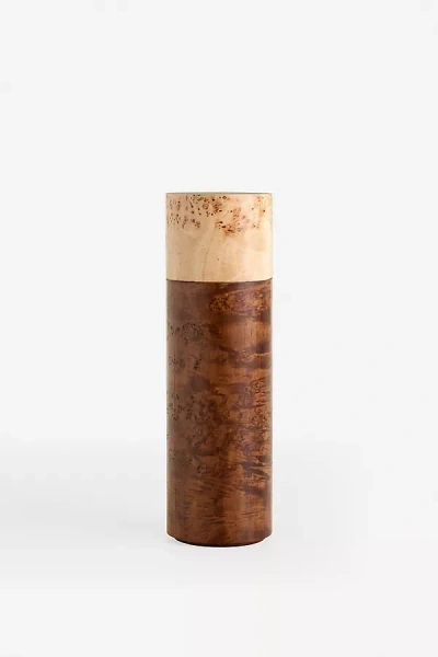 Anthropologie Holland Burl Wood Plinth In Multi