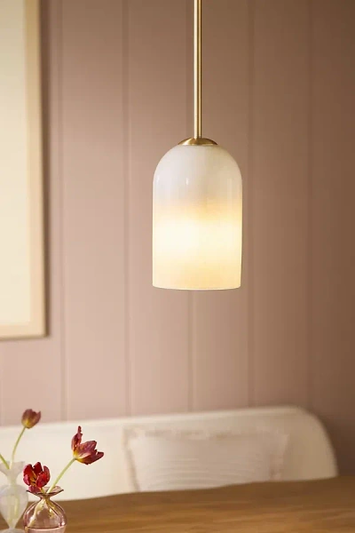 Anthropologie Holt Glass Pendant In Gold