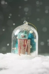 Anthropologie Home For The Holidays Monogram Ornament In Blue