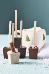 Anthropologie Hot Chocolate On A Stick, Assorted Set Of 5 In Brown