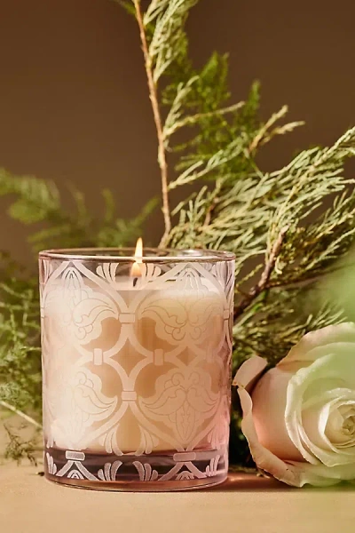 Anthropologie Hotel Bon Séjour Fresh Juniper & Birchwood Boxed Glass Candle In Neutral