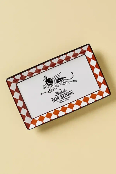 Anthropologie Hotel Trinkets Dish In Red