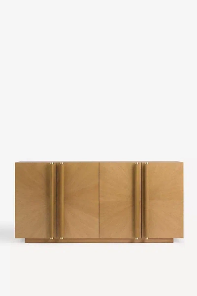 Anthropologie Hugo Oak 69" Sideboard In Sand