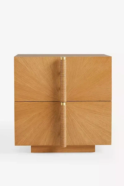 Anthropologie Hugo Oak Bedside Table