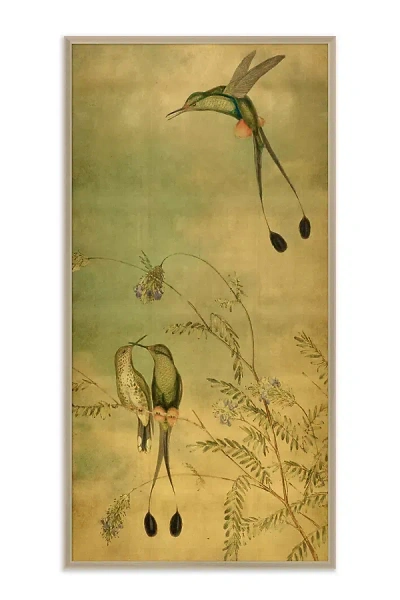 Anthropologie Hummingbird Dances I Wall Art In Gold