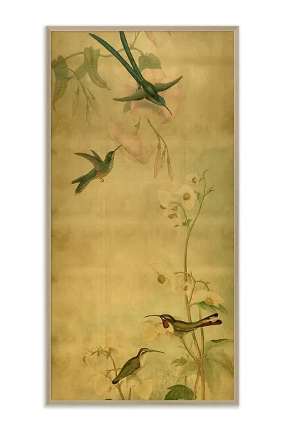 Anthropologie Hummingbird Dances I Wall Art In Gold