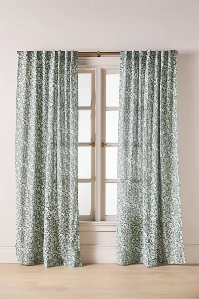 Anthropologie Hyacinth Floral Curtain