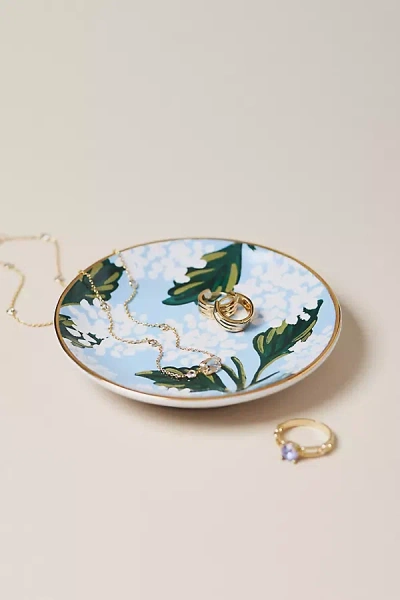 Anthropologie Hydrangea Porcelain Ring Dish