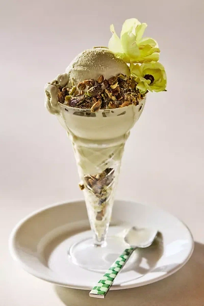 Anthropologie Ice Cream Sundae Flute Glass
