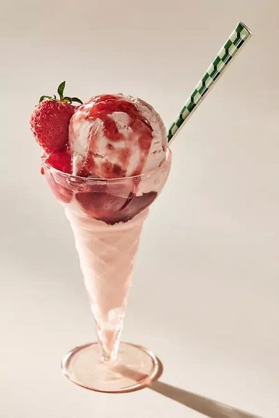Anthropologie Ice Cream Sundae Flute Glass