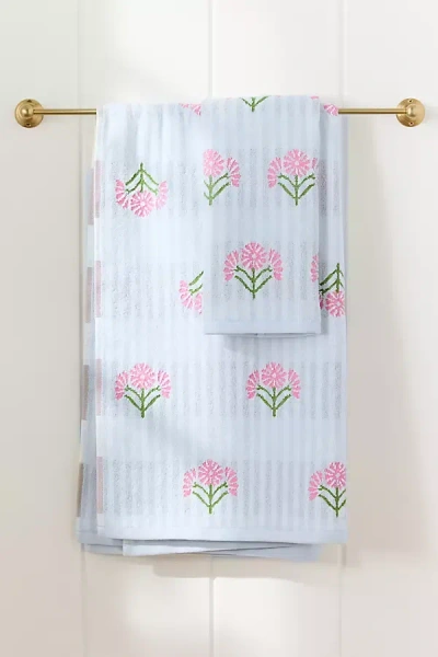 Anthropologie Icon Cotton Towel Collection In Blue